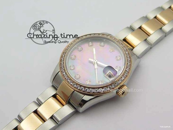 SS Bracelet RG Dial On BP-Maker DateJust V2 Diamond RG A2824 Edition MOP 31mm Best Markers SS 1128